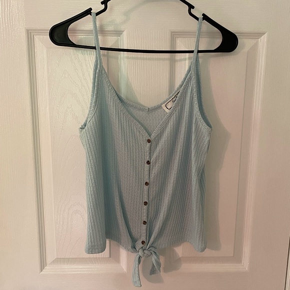 Mint Green Buttoned Tank - Picture 1 of 4